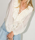 Calispell Sheer Collared Blouse