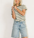Round neck top in sage