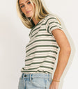 Short sleeves top in sage