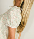 Peony Lace Trim Blouse in Blush