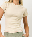 basic tee in beige
