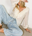 Calispell Sheer Collared Blouse