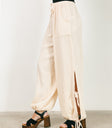 Avery Crinkle Joggers in Oatmeal