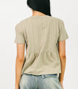 Plain color top in sage