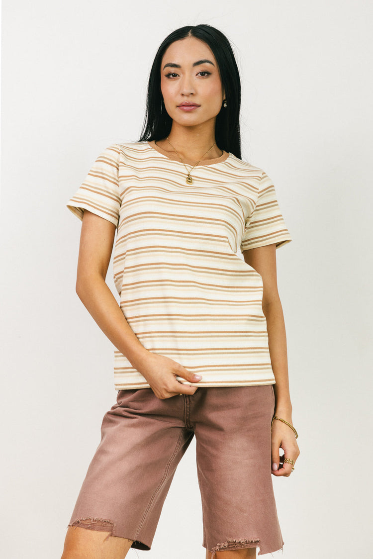 Ribbed striped shirt