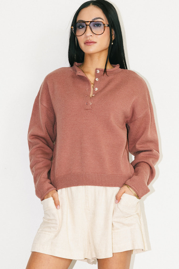 Plain color sweater