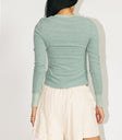 Plain color top in sage