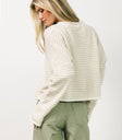 long sleeve striped cardigan