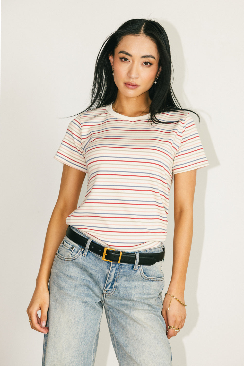 striped tee shirt