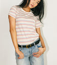 white striped t-shirt