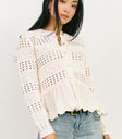 Long sleeves top in cream