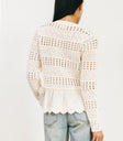 Plain color top in cream