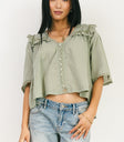 sage blouse