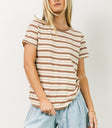 Knit top in taupe