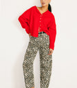 Lisette Barrel Jean in Leopard