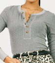 grey ribbed top