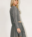 Long sleeves top in grey