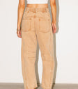 Two back pockets denim in brown