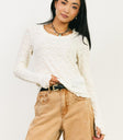 Knit top in cream