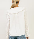 Plain color top in white