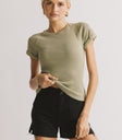Fitted ribbed shirt