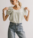 square neckline top