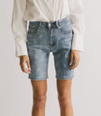 floral denim shorts