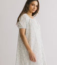 short sleeve floral mini dress
