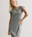 simple blue t shirt dress