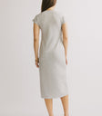 cute midi grey dress