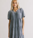 medium wash denim dress