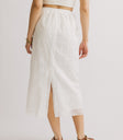 slit up the back of skirt