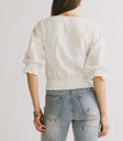 light wash floral shorts