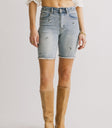 floral denim shorts