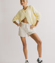 rolled hemline knit cardigan