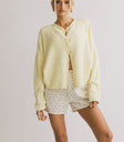 stretch knit cardigan