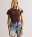 round neck ribbed top