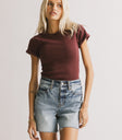 stretchy ribbed material