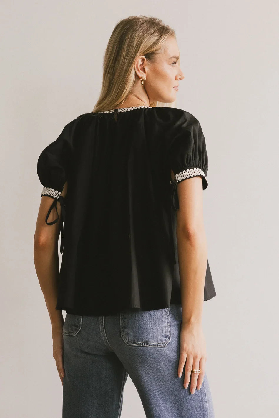 Black top in black