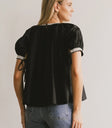 Black top in black