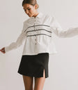 Woven blouse in white