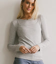 Knit top in grey