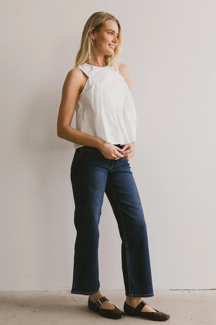Cropped top in white