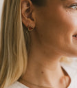 Heart gold earrings