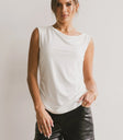 Short sleeves top in white