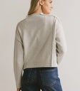 Plain color sweater in grey