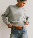 Knit top in blue
