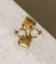 Gold heart earrings