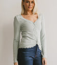 Long sleeves top in blue