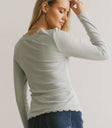 Plain color top in blue